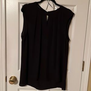 Black sleeveless top